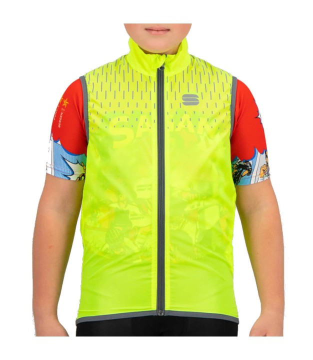 Sportful Reflex Kids Vest, Yellow